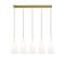 Z-Lite Farrell 5 Light Linear Chandelier, 7.25in. W x 13.75in. H, Modern Gold 3043P7-5L-MGLD - alternate 7